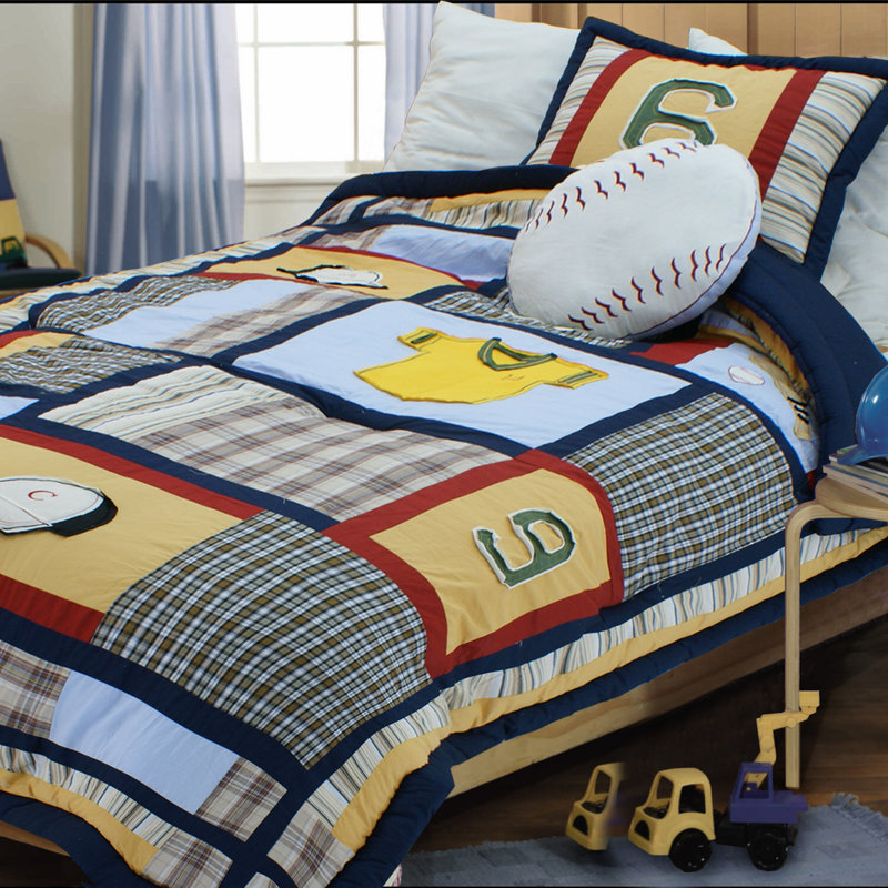 Textiles Plus Inc. Baseball Comforter Set & Reviews Wayfair